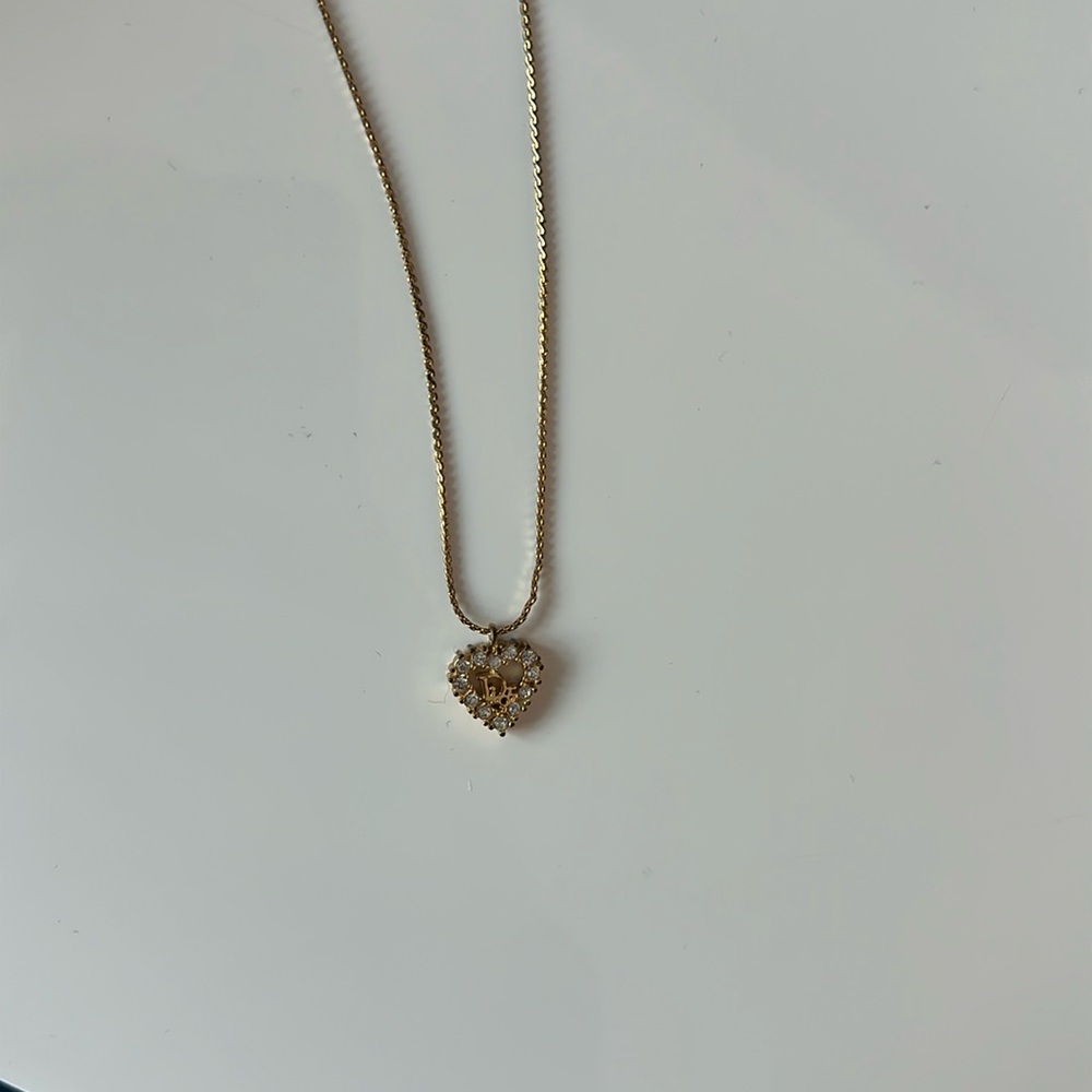 Dior heart necklace
